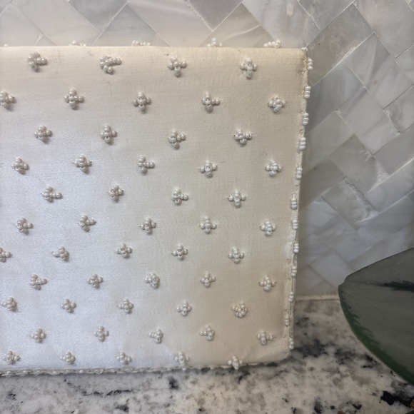 Vintage Beaded & Sequins Clutch Purse - Hand‎ Made in Crown Colony of Hong Kong